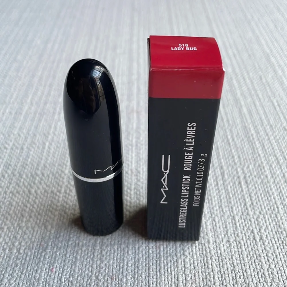 MAC 510 lady bug lustreglass sheer shine lipstick